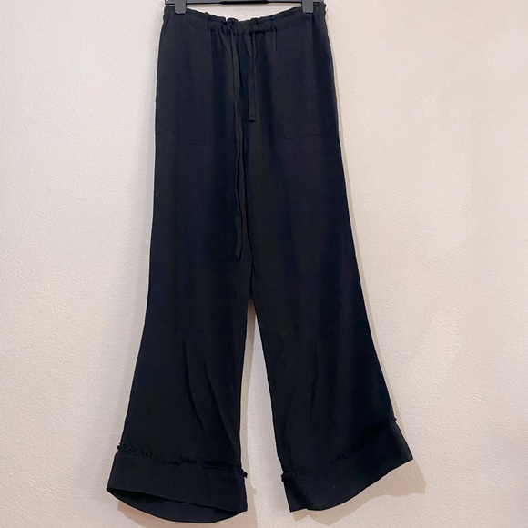 Raquel Allegra Gauze Wide Leg Lounge Pants - Picture 1 of 16